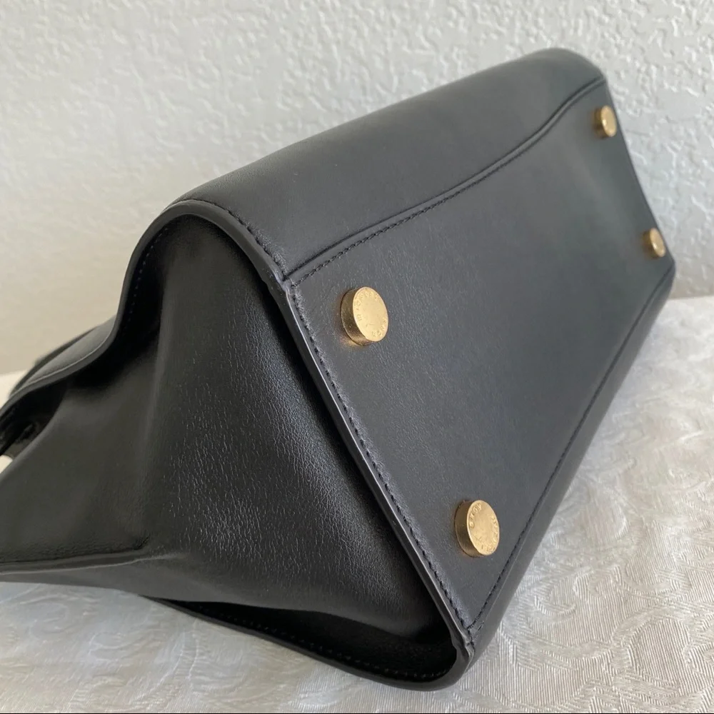 Michael Kors black leather Hamilton bag